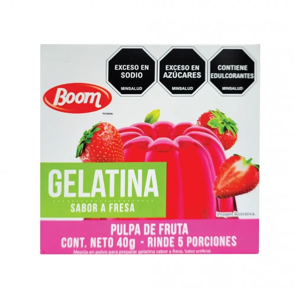 Gelatina de fresa Boom (40g) - BOOM - Compra en El Mercadito en TSO Tienda