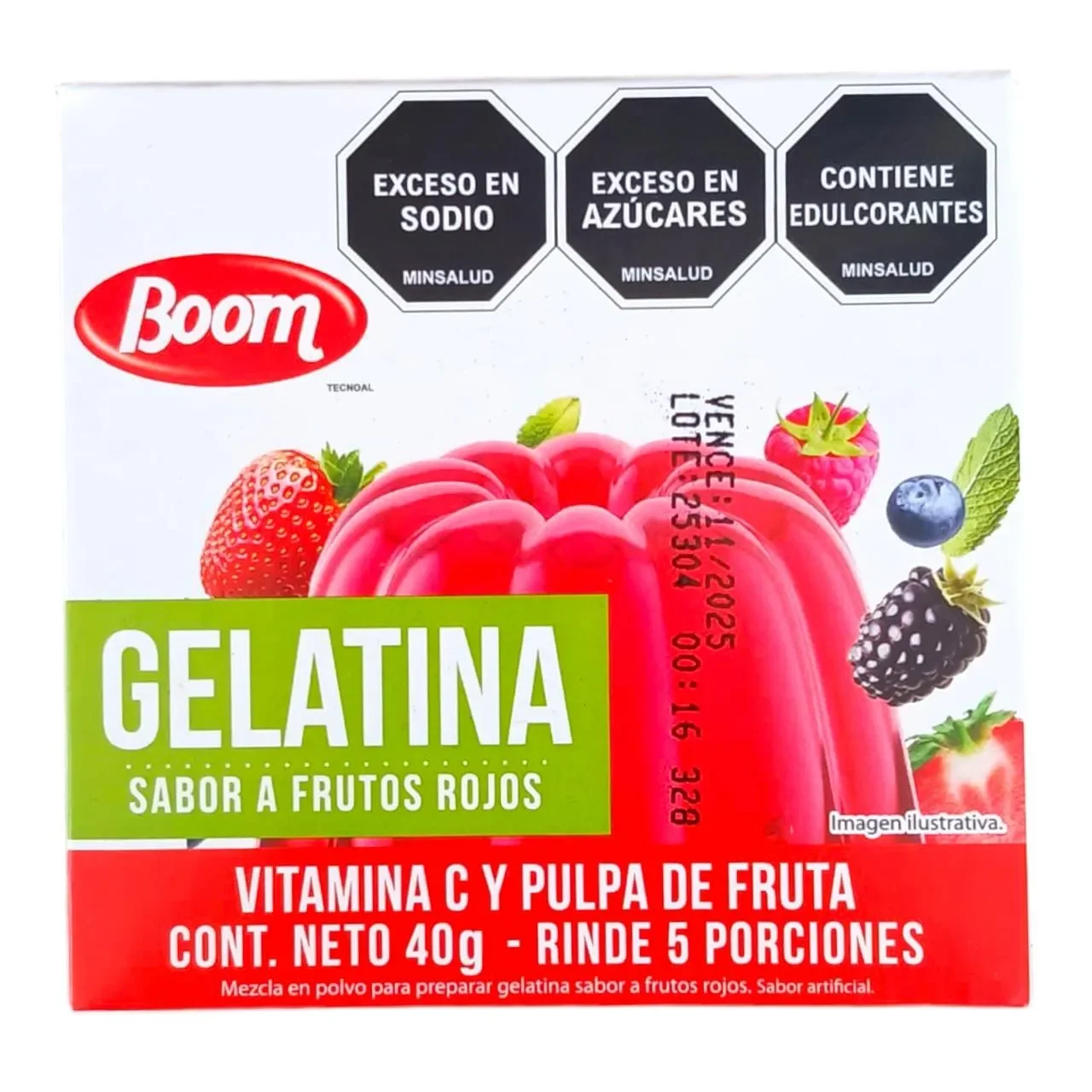 Gelatina de frutos rojos Boom (40g) - BOOM - Compra en El Mercadito en TSO Tienda