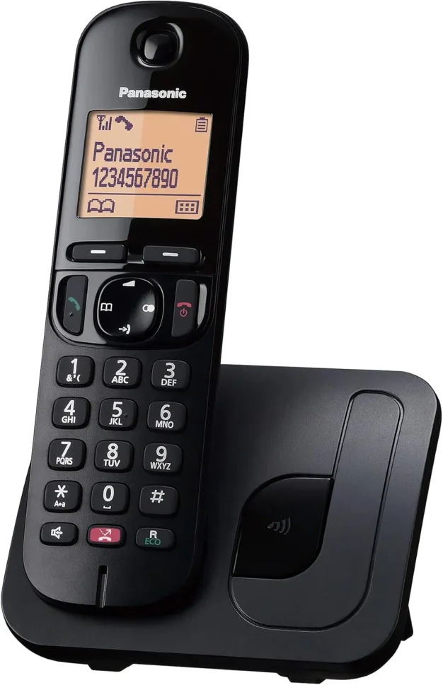 Teléfono Panasonic 1 base con Altavoz - Color Negro  - Panasonic - Compra en IC Global Ferretería en TSO Tienda