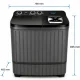 Lavadora / Semi- Automática / Milexus / 9 Kg - MILEXUS - Compra en IC Global Ferretería en TSO Tienda 1