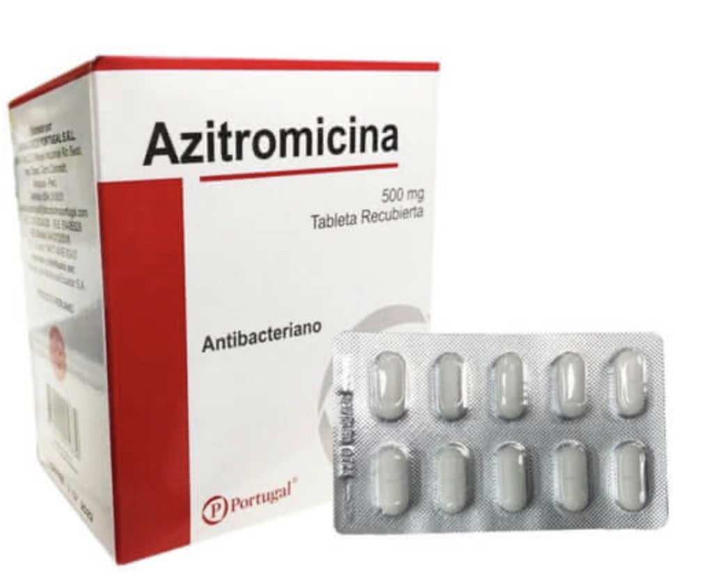 Azitromizina 500mg (1 blister de 10 tabletas)