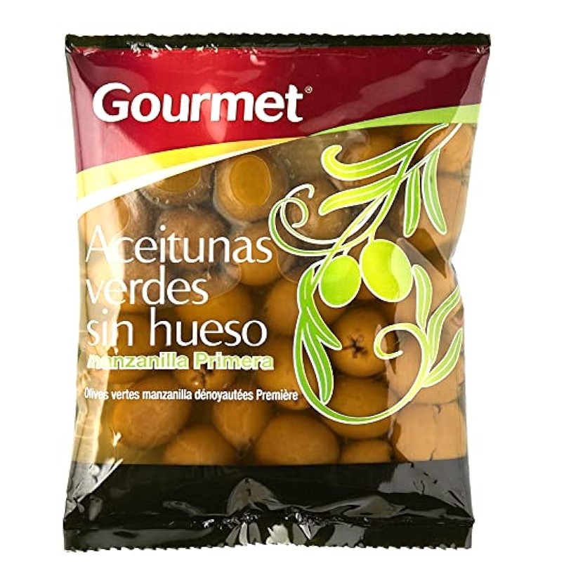 Aceitunas verdes sin hueso 180g Gourmet