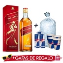 Botella Red Label + 3 Red Bull + Hielo