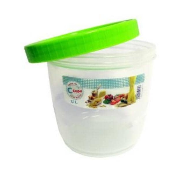 Envase plástico redondo con tapa enroscada (1700 ml)
