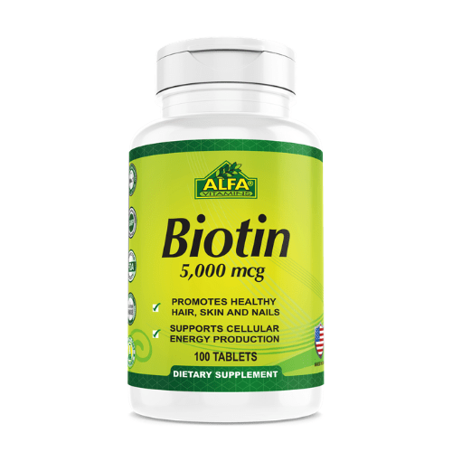 Biotin ALFA 5000 mcg (100 tabletas)