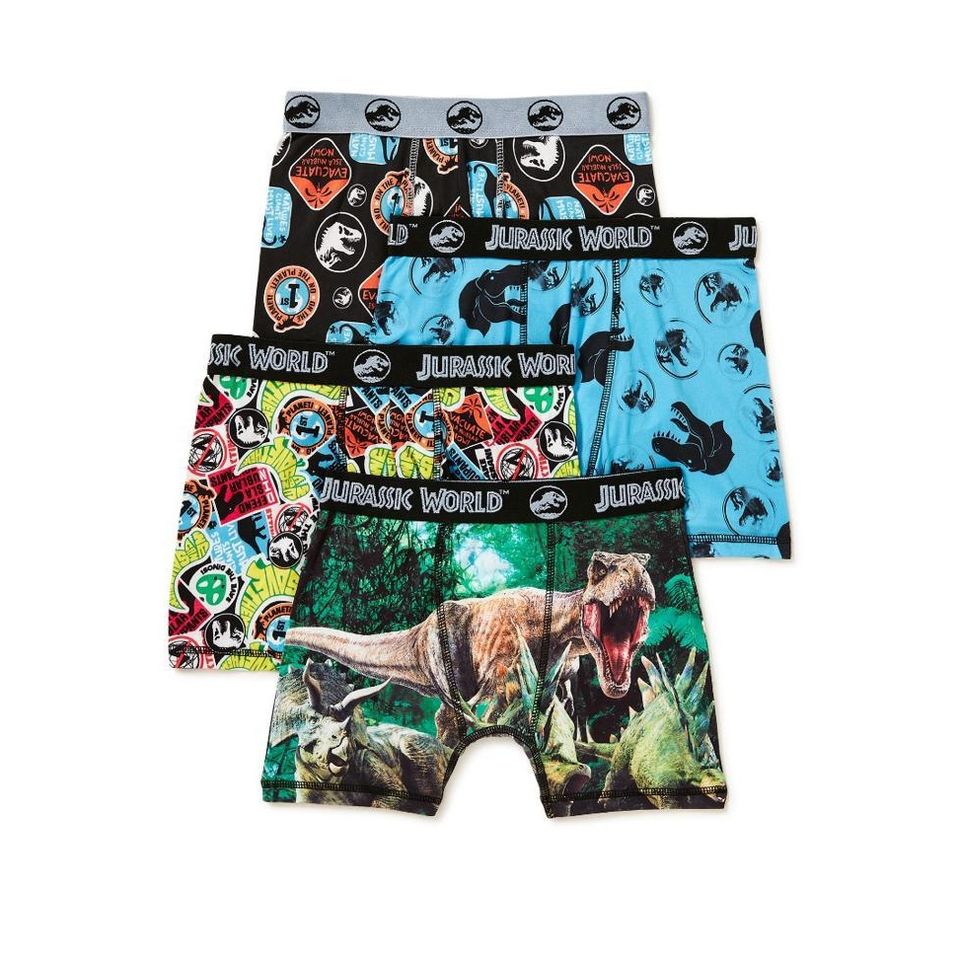 Pack de 4 Calzoncillos de Niño Talla 8 Jurassic World