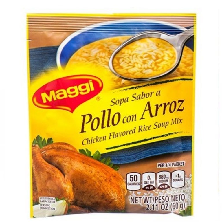 Sopa de Pollo con Arroz Maggi (2.11 Oz)