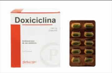 Doxiciclina 100mg (1 blíster de 10 tabletas)