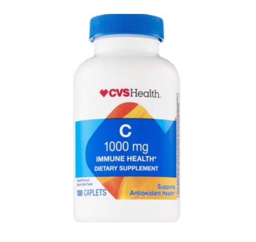 Vitamina C (1000 mg) 100 tabletas CVS