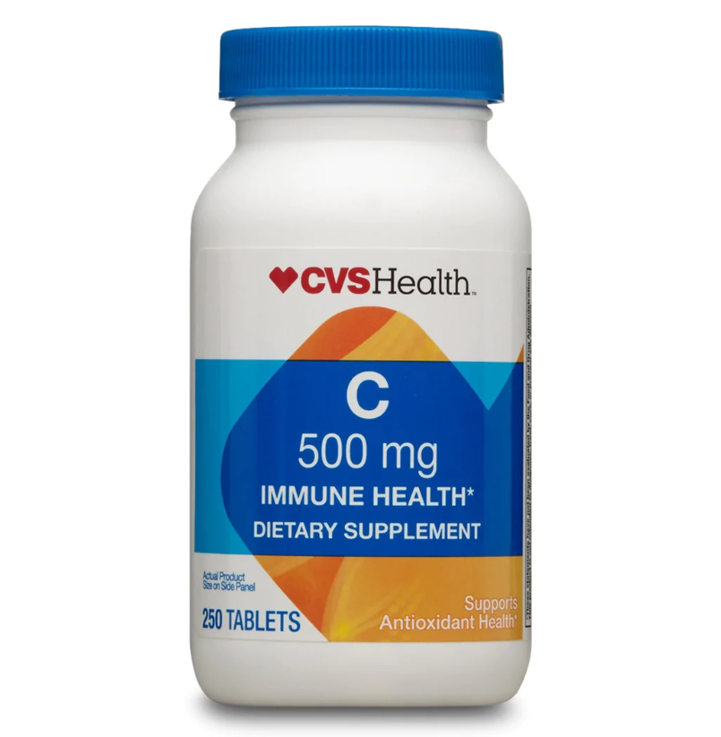 Vitamina C (500 mg) 250 tabletas CVS