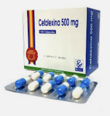 Cefalexina 500 mg (1 blíster de 10 tabletas)