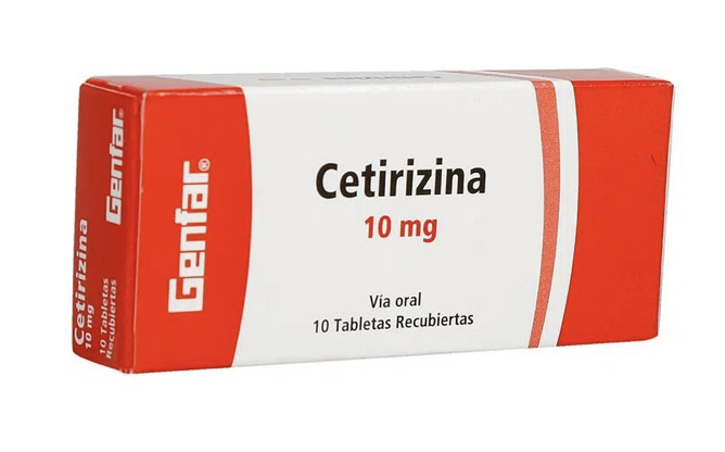 Cetrizina 10mg (1 blíster de 10 tabletas)