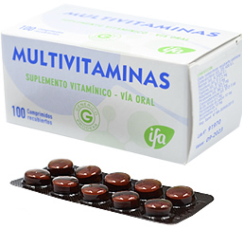 Multivitaminas (1 blíster de 10 tabletas)