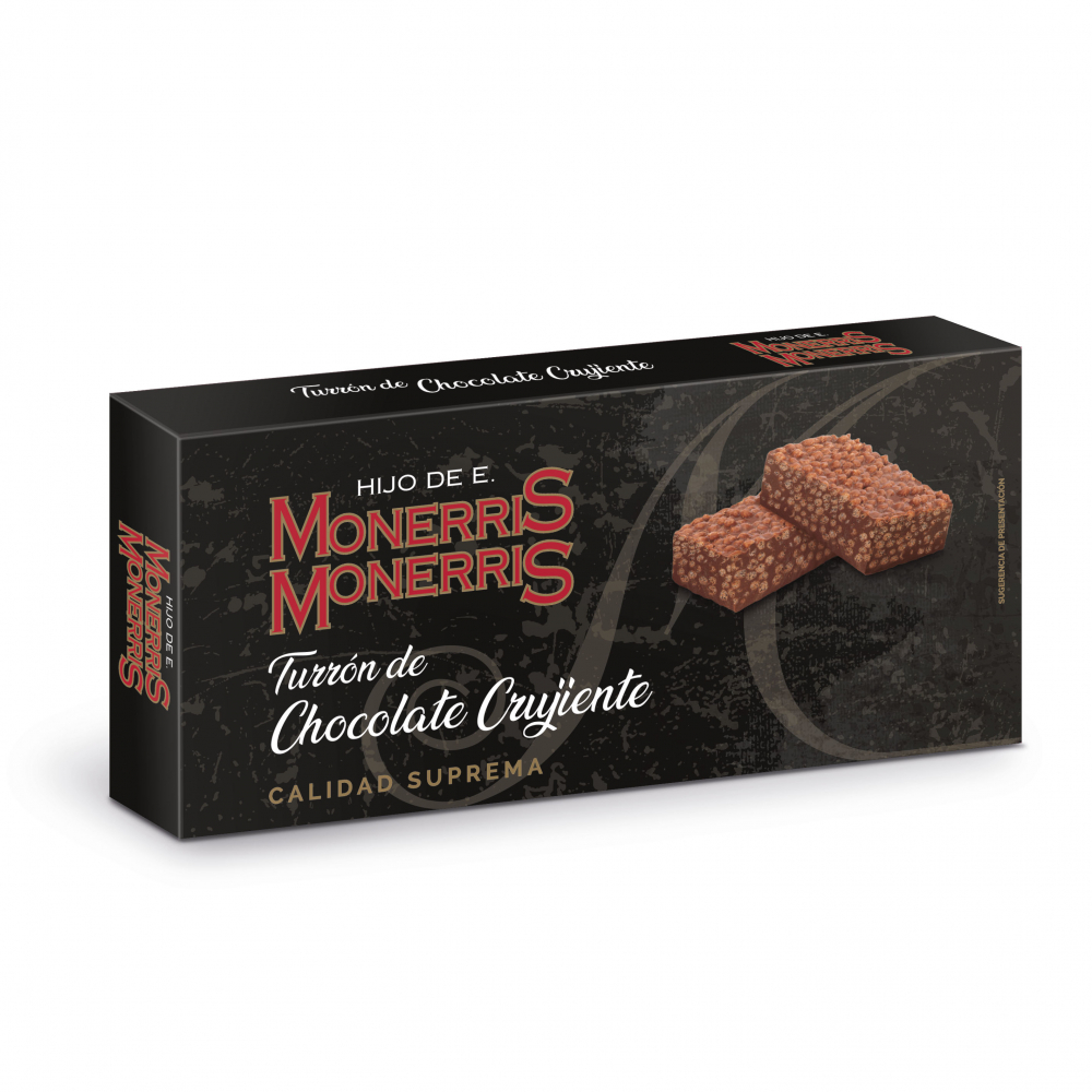Turrón de Chocolate crujiente calidad suprema Monerris (200 gr)