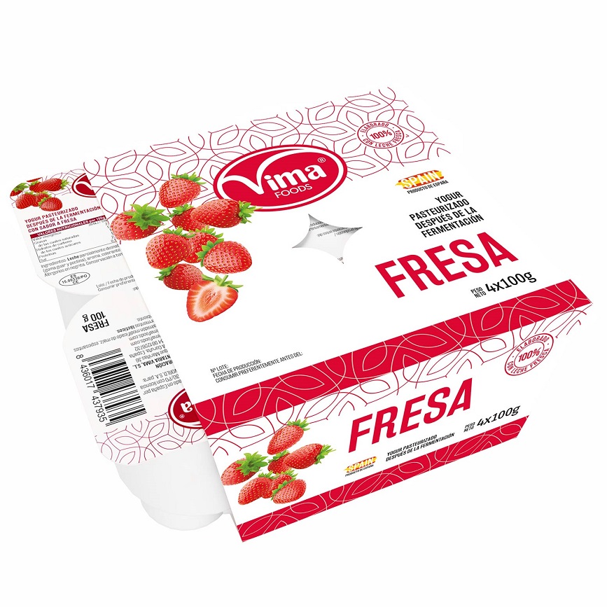 Yogurt de Fresa VIMA (4ud*100 gr)