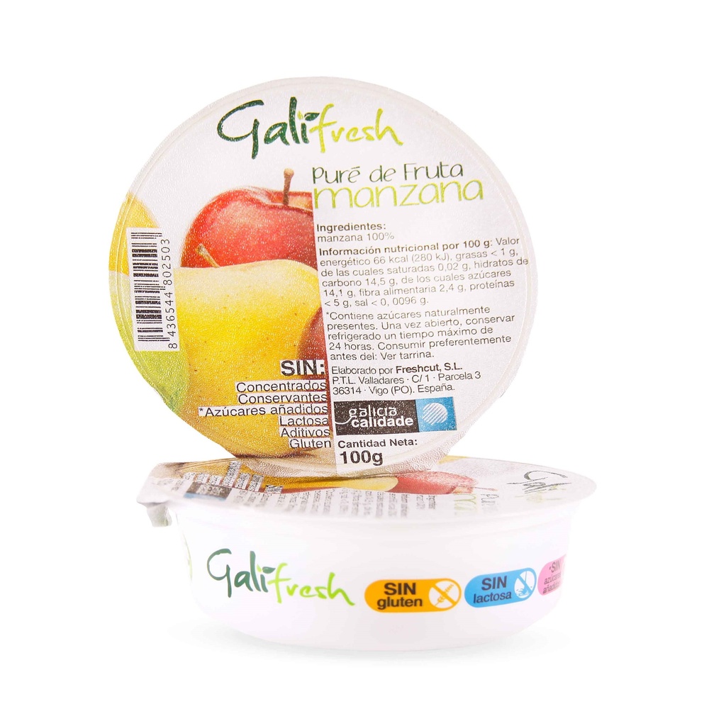 Compota Puré de Fruta de Manzana 100g