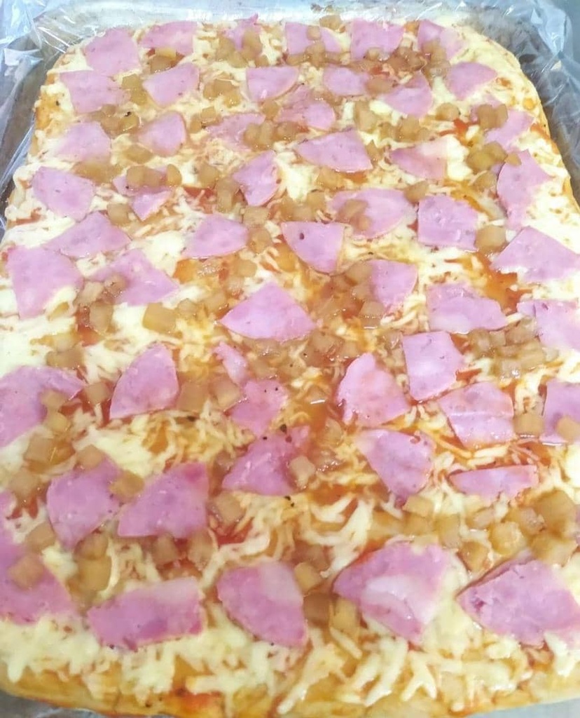 Pizza familiar Hawaiana