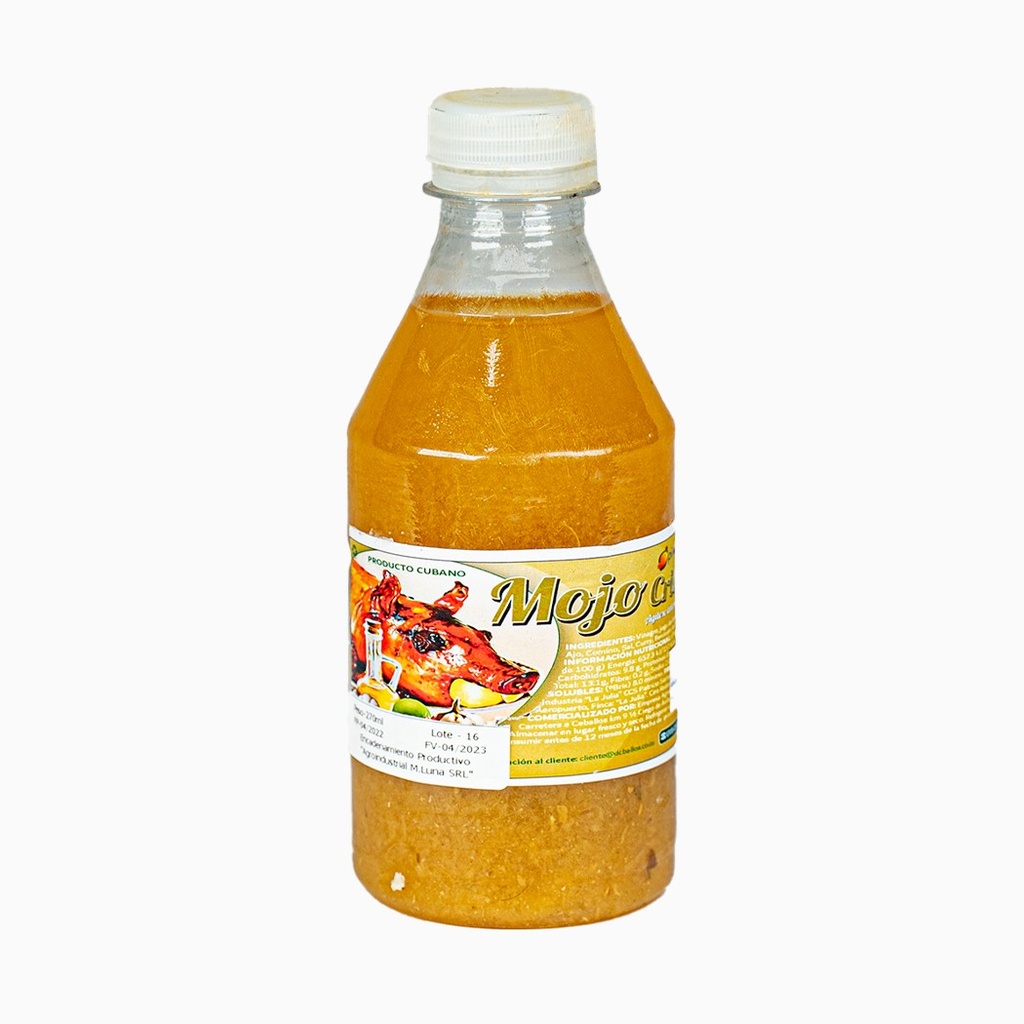 Mojo criollo en Pomo 270ml