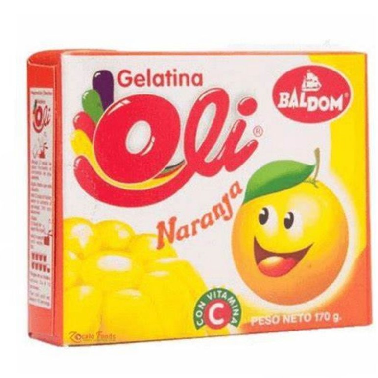Gelatina Oli Sabor Naranja 85g (3 Oz)