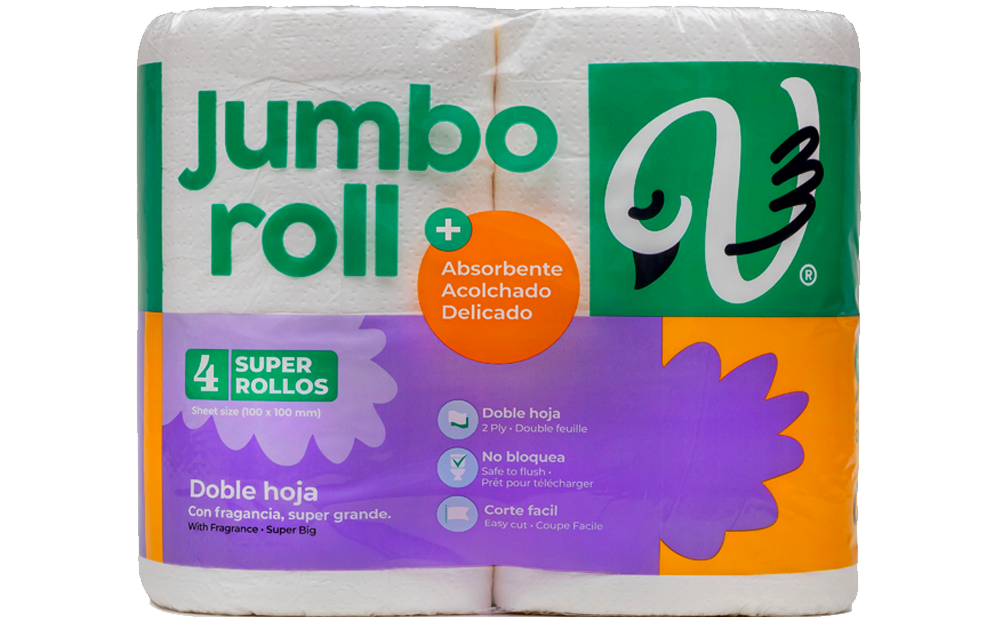 Papel sanitario (4 rollos)