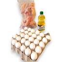 Combo huevos+5lb pollo+aceite(1L)