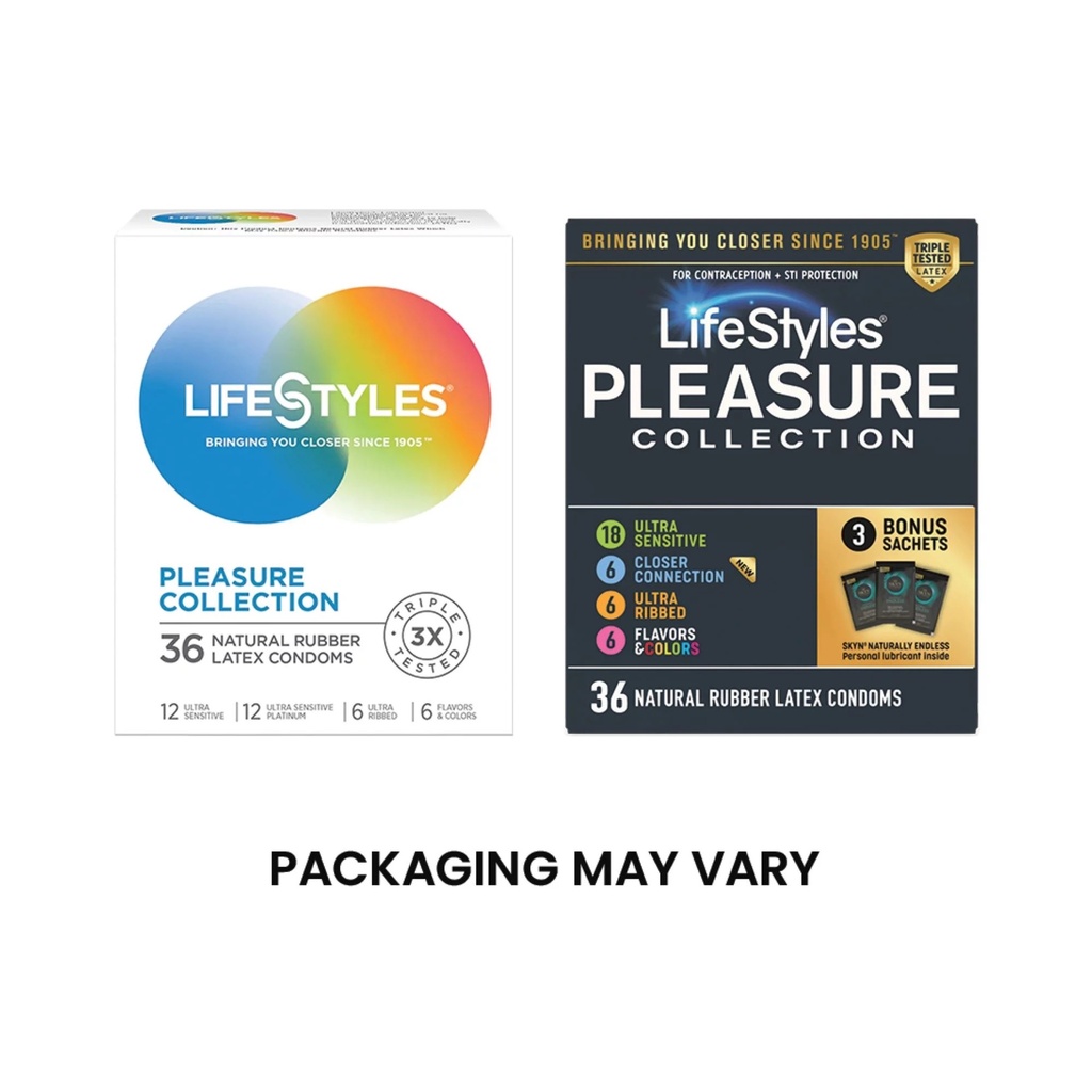 Condones Lifestyles Pleasures 36ud/pack