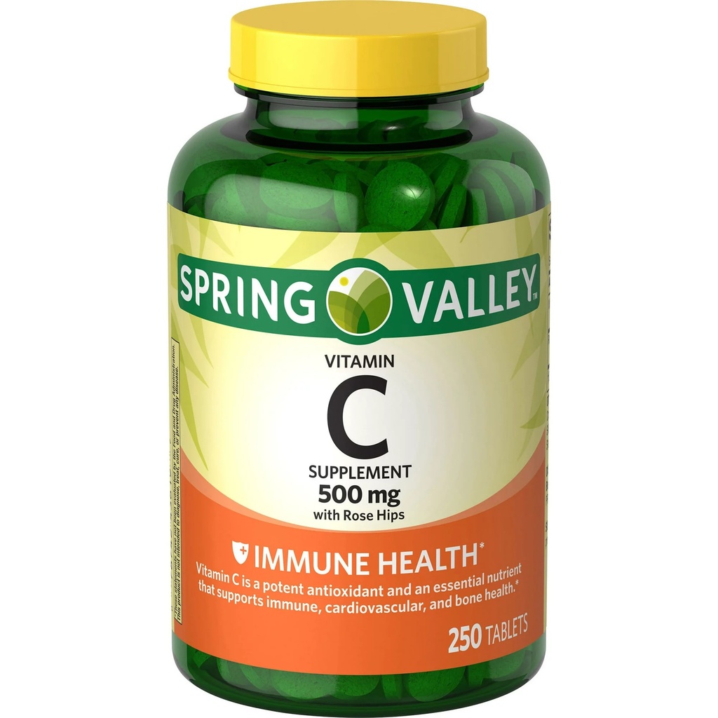 Vitamina C Spring Valley 500mg 250 tabletas