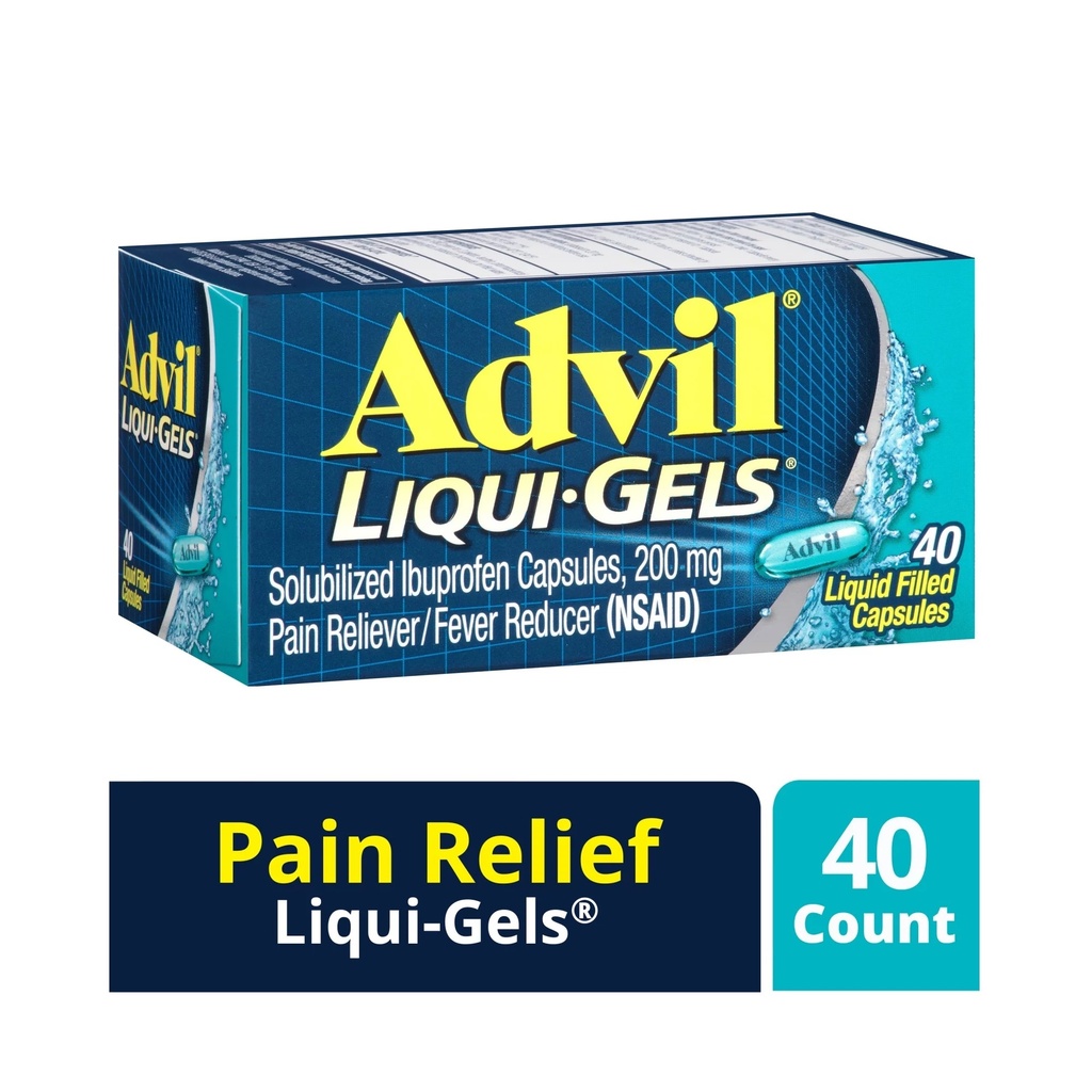 Advil Liqui-Gel 200 mg Ibuprofeno (40 cápsulas)
