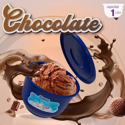 Helado Gustó sabor Chocolate (1 Litro)