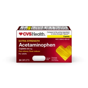 Acetaminophen 500 mg Extra Fuerte 24 Cápsulas CVS