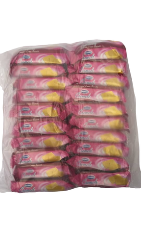 Galletas rellenas con crema de fresa 22g