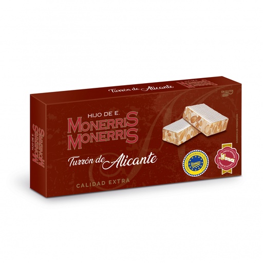 Turrón de Alicante calidad extra Monerris (150 gr)