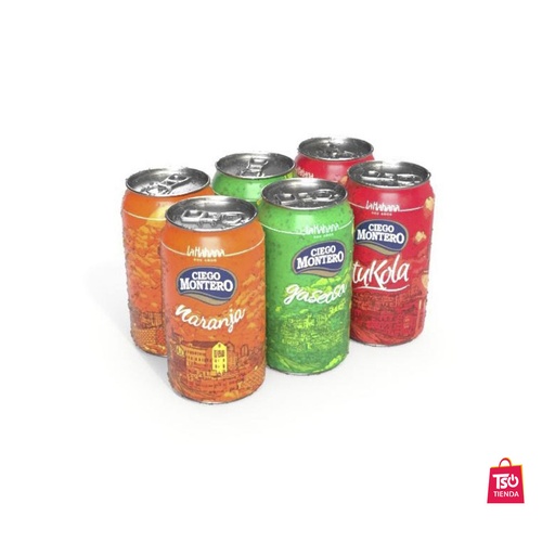 Refresco gaseado (cada lata de 330 ml) sabor variado