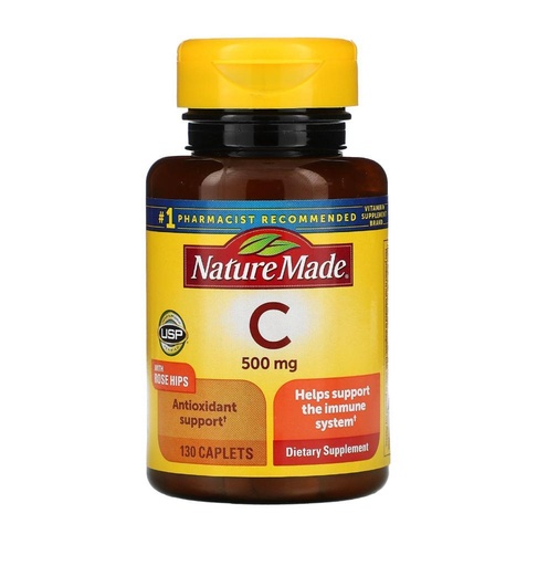 Vitamina C Nature Made 130 Capsulas (500mg)
