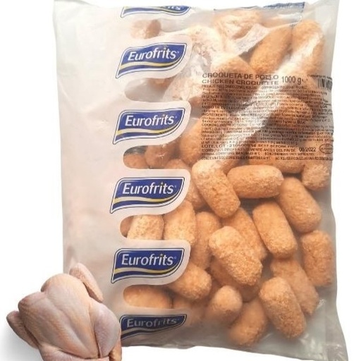 Croquetas de Pollo Eurofrits Bolsa 1000 gr