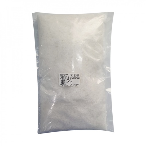 Sal fina yodada (907 g / 2 lb)