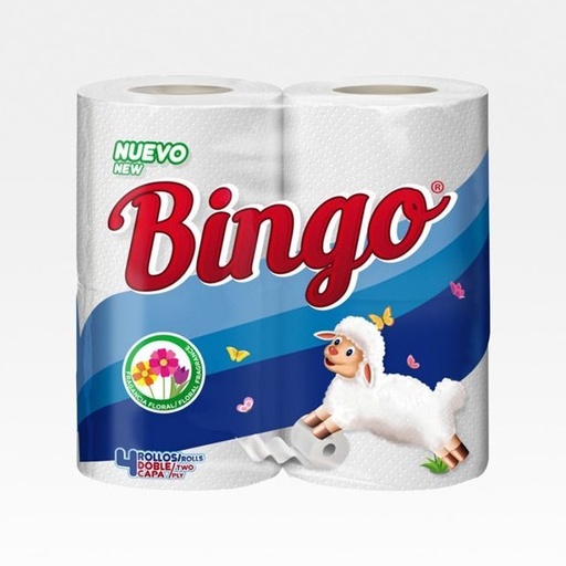 Papel Higiénico Bingo Perfumado (4 unidades)